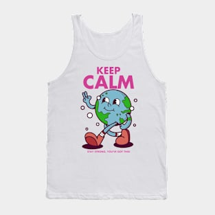 KEEP CALM, character cartoon vintage Tank Top